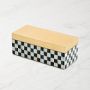 MacKenzie-Childs Courtly Check Small Lacquer Decorative Box with Hinged Lid