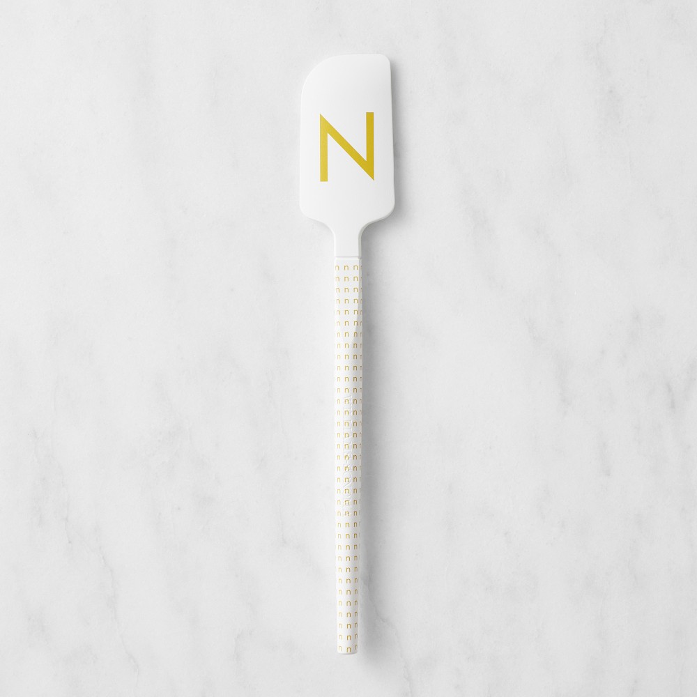 Williams Sonoma Monogram White Spatula, N