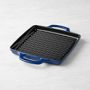 Lodge USA Enameled Cast Iron Grill Pan, 11", Smooth Sailing Blue