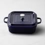 Staub Stoneware Square Covered Baker, 9" x 9", Sapphire