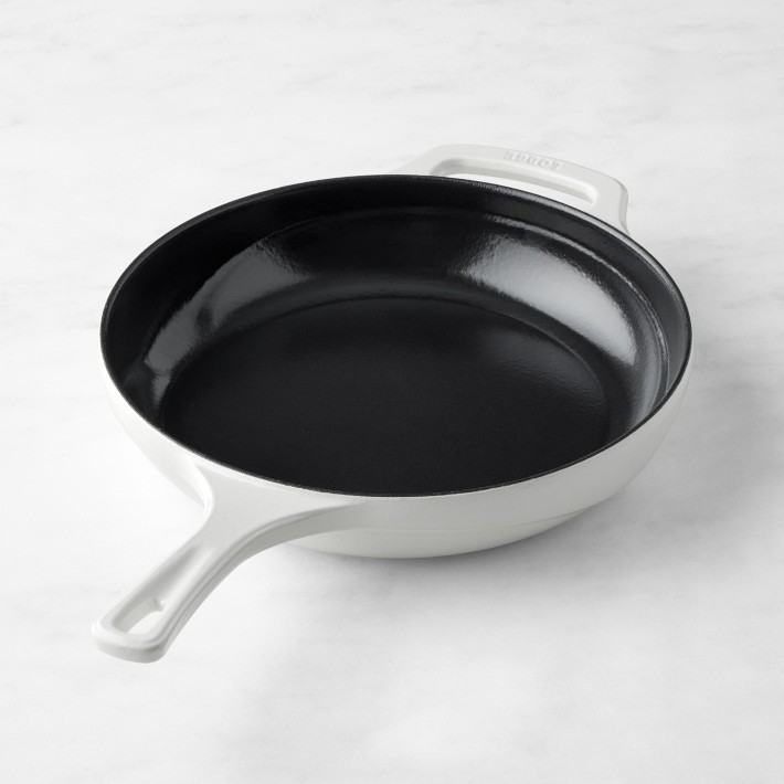 Lodge USA Enameled Cast Iron Skillet, 11", Cloud Nine White