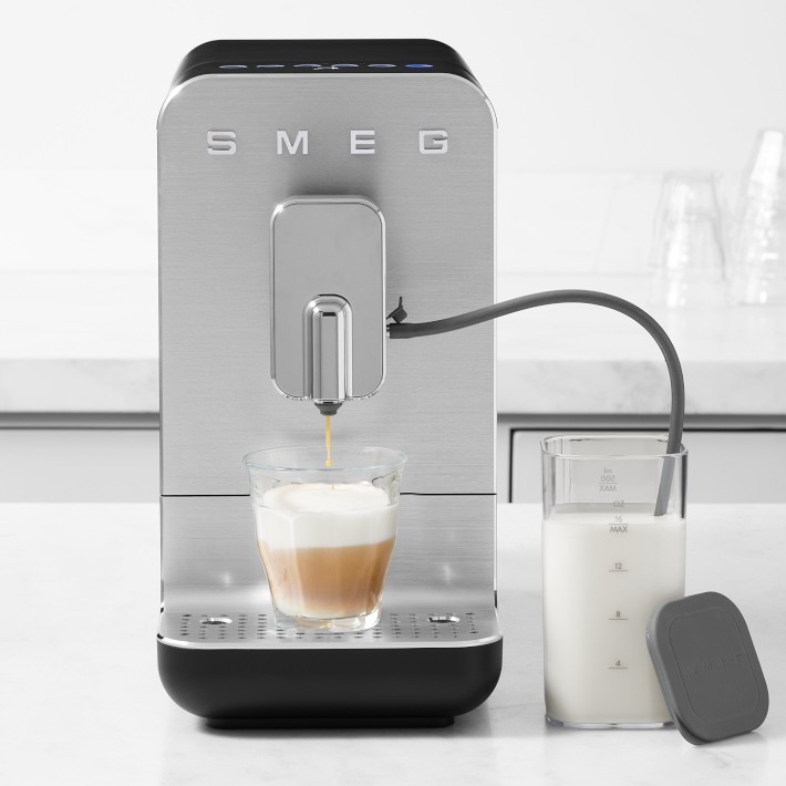 SMEG Fully-Automatic Espresso Machine with Automatic Milk Frothing, Matte Black