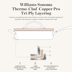 Williams Sonoma Signature Thermo-Clad&#8482; Copper Pro Nonstick 3-Piece Fry Pan Set