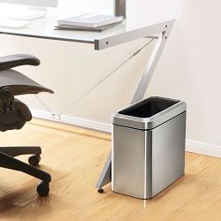 simplehuman&#8482; 25L Slim Open Top Trash Can