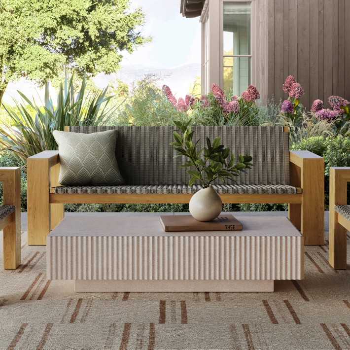 Marcel Rectangular Outdoor Coffee Table (51.5&quot;)