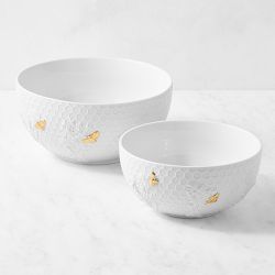 Williams Sonoma Honeycomb Mixing Bowls, Set of 2