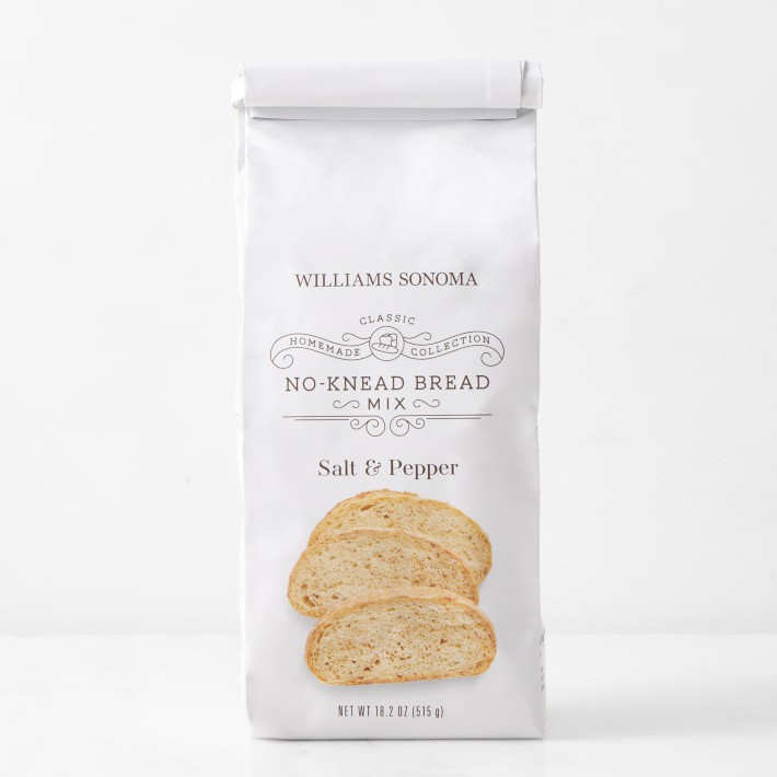 Williams Sonoma No Knead Bread Mix, Salt & Pepper