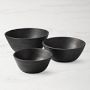 Black Wood Salad Bowls