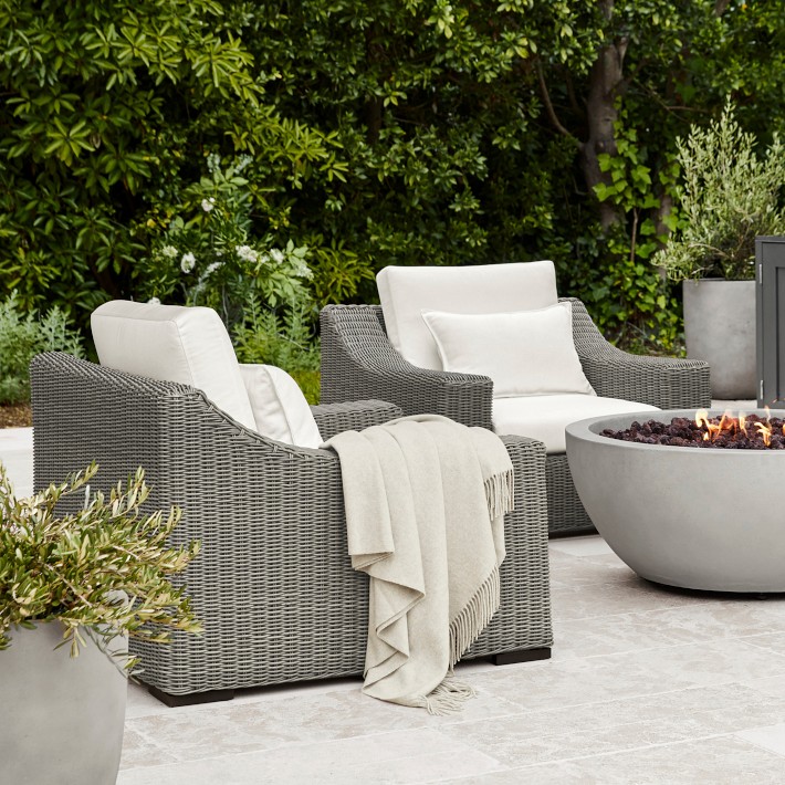 San Clemente Grey Outdoor Club Chair