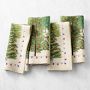 OPEN BOX: Holiday Forest Napkins, Set of 4, Forest Green