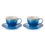 Le Creuset Cappuccino Cups &amp; Saucers, Set of 2