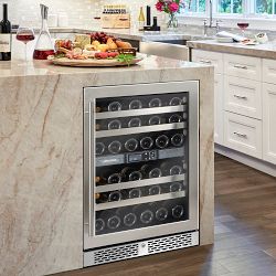Wine Enthusiast Prestige S 24&quot; Dual Zone Undercounter Smart Wi-Fi Wine Cellar