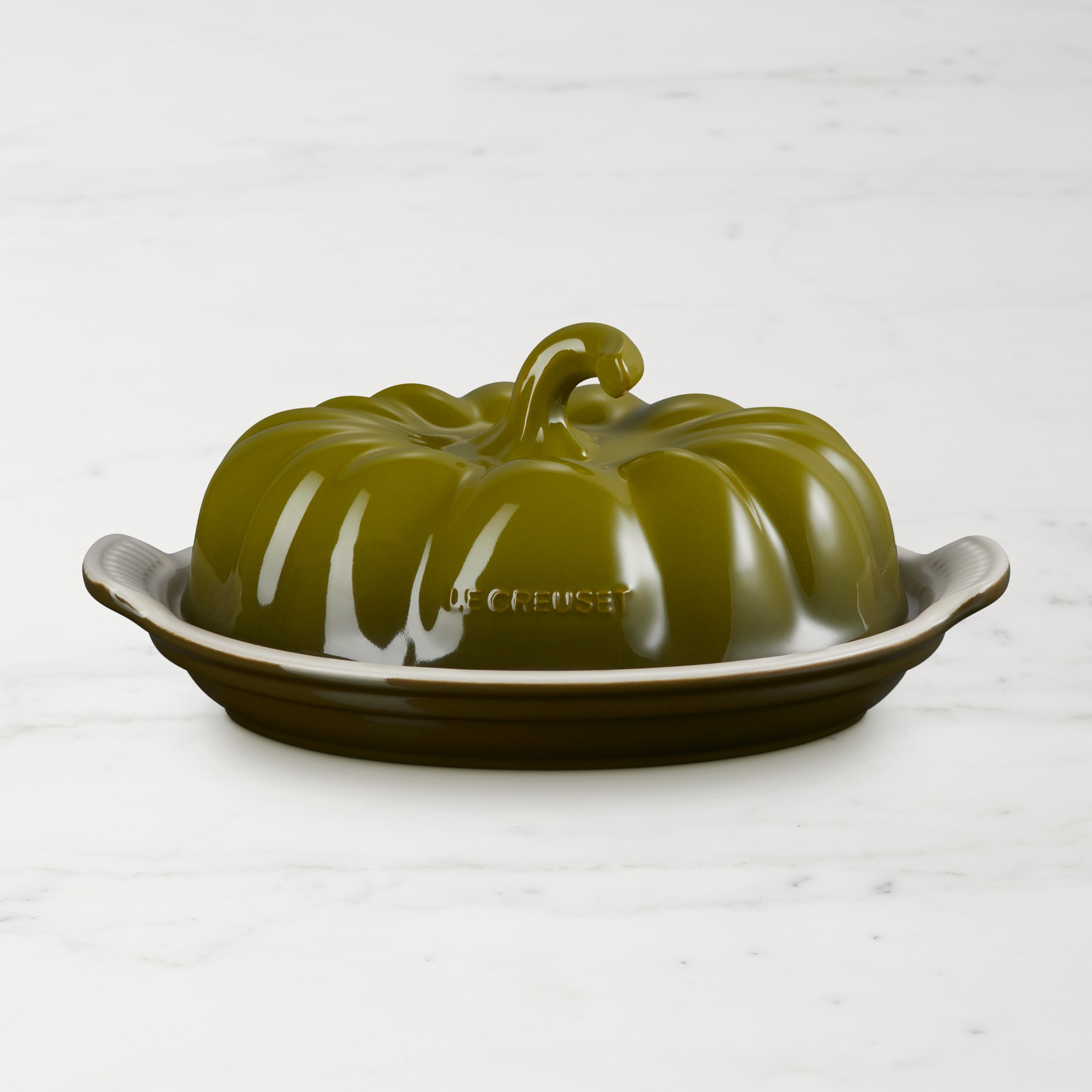 Le Creuset Stoneware Pumpkin Butter Dish