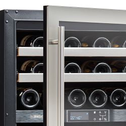 Wine Enthusiast Prestige S 24&quot; Dual Zone Undercounter Smart Wi-Fi Wine Cellar