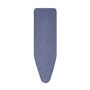 Ironing Board Cover A, 43 x 15 in (110 x 30 cm)  - Cover Cotton, 0.3 in (8 mm) Foam, Denim Blue
