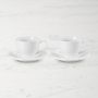 Le Creuset Cappucino Cups & Saucers, Set of 2, White