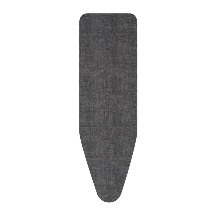 Ironing Board Cover D, 53 x 18 in (135 x 45 cm) - Cover Cotton, 0.3 in (8 mm) Foam, Denim Black