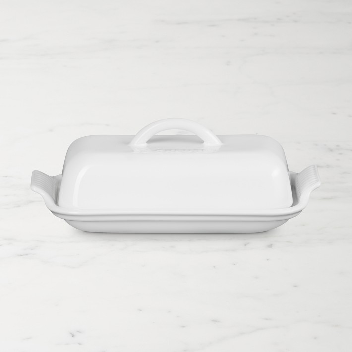 Le Creuset Heritage Butter Dish, White