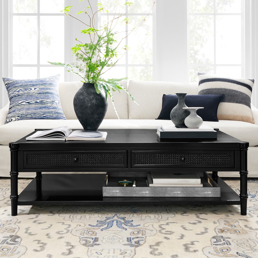 Cane Coffee Table (56&quot;)
