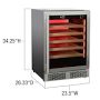 Vinoglow Backlit Undercounter Glass Beverage Cooler