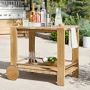 Larnaca Outdoor Teak Bar Cart (39&quot;)