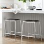 Dessau Upholstered Backless Counter &amp; Bar Stool