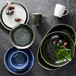 Cyprus Reactive Glaze Pasta Bowl Set with Serving Bowl