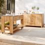 Larnaca Outdoor Teak Prep Table (58&quot;)