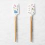 Williams Sonoma Pressed Flower Wood Spatulas