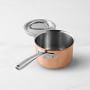 Williams Sonoma Thermo-Clad&#8482; Copper Saucepan with Lid