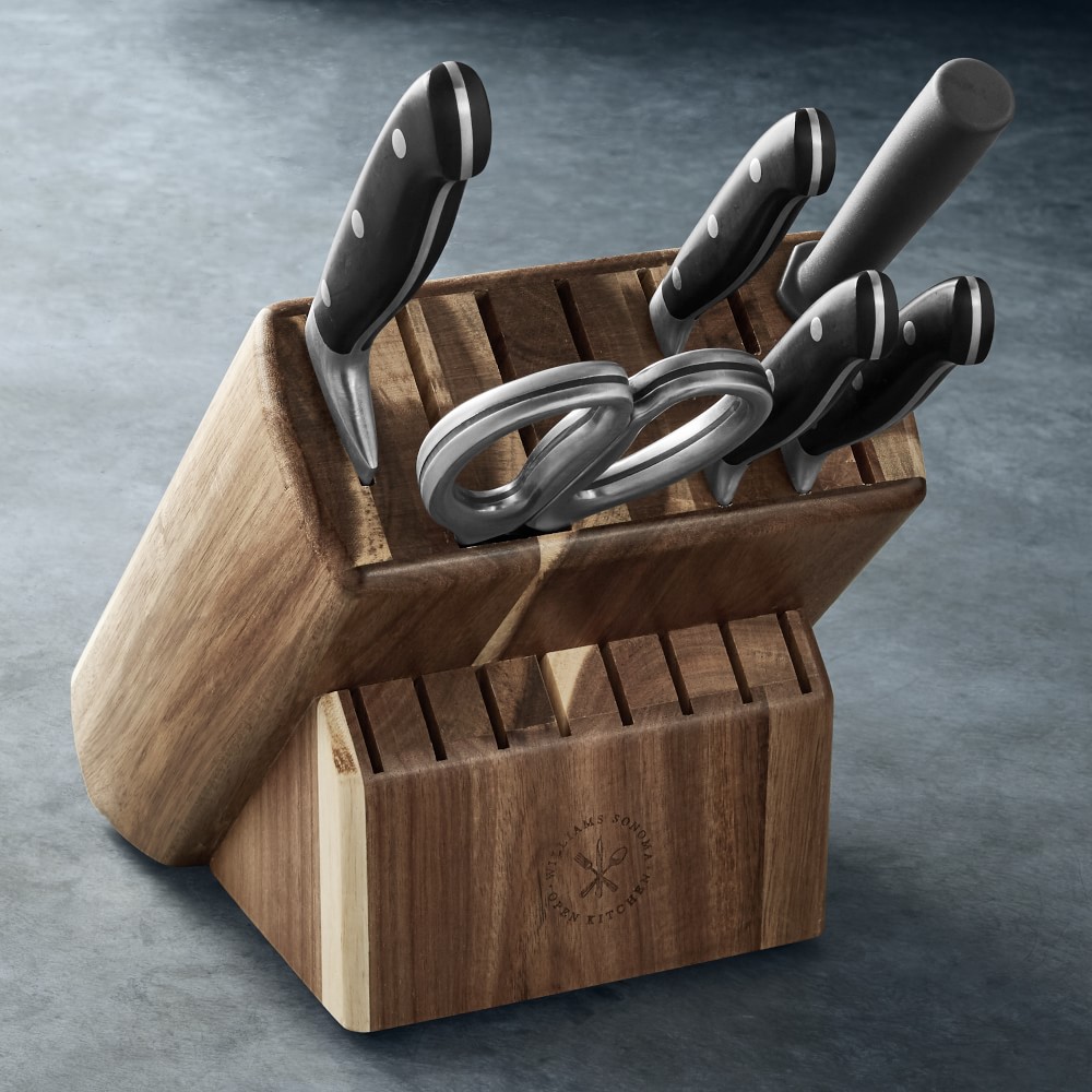 Williams Sonoma Open Kitchen 7-Piece Knife Set, Black