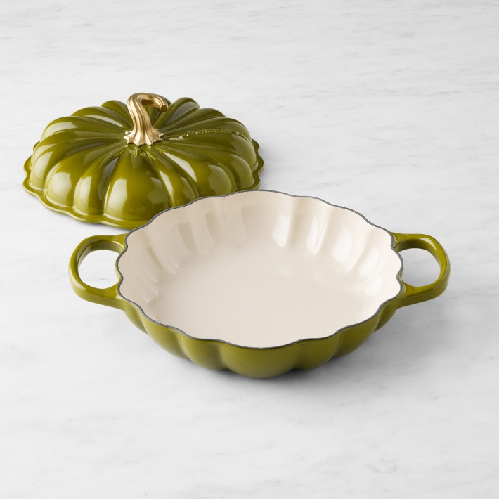 タイムセール 半額 Pumpkin Iron Cast Enameled Creuset Le Braiser, 1/4-Qt 2 その他