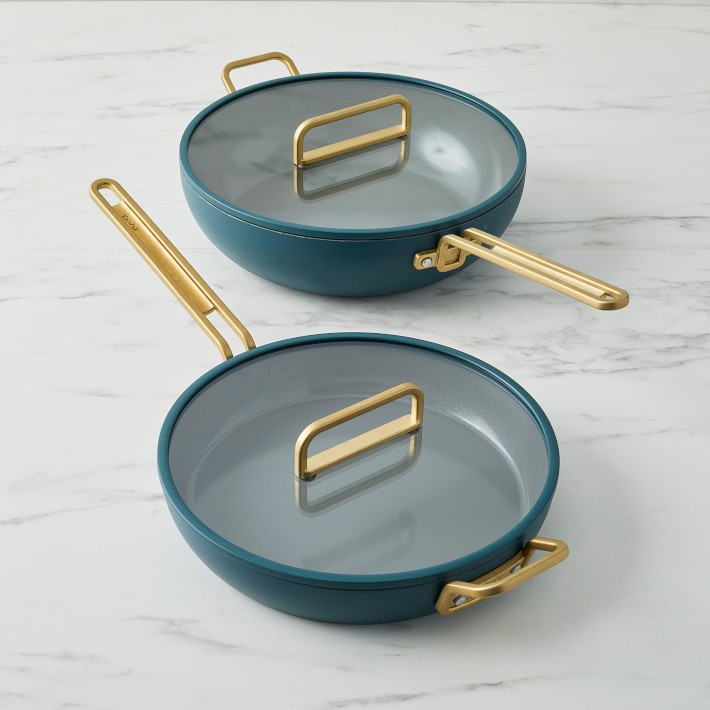 GreenPan™ Stanley Tucci™ Ceramic Nonstick 4-Piece Cookware Set, Venetian Teal