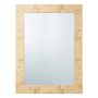Burl Wood Rectangular Wall Mirror