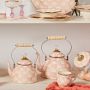 MacKenzie-Childs Rosy Check Tea Kettle