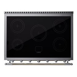 La Cornue CornuF&#233; 90 Albertine Induction Range &amp; Hood