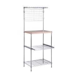 Microwave Stand with Shelves