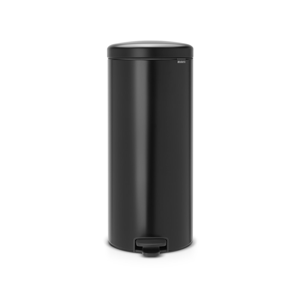 OPEN BOX: Brabantia NewIcon Step On Trash Can, 8 Gallon, Matte Black