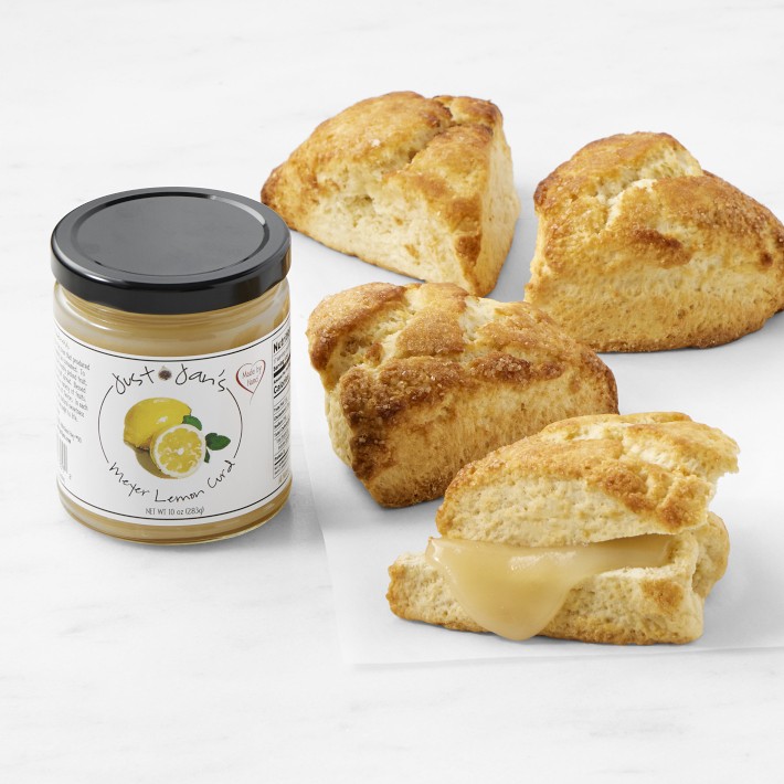Cream Scones with Lemon Curd, Set of 4