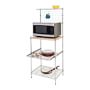 Microwave Stand with Shelves