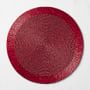 Beaded Round Placemat, Red