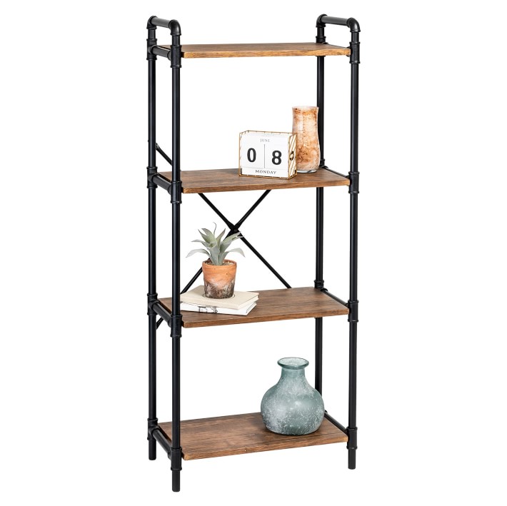 Black 4-Shelf Bookcase