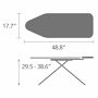 Brabantia Ironing Board with Foldable Steam Unit Holder and Linen Rack
