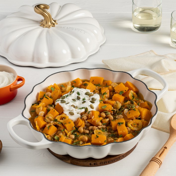 Le Creuset Enameled Cast Iron Pumpkin Braiser, 2 1/4-Qt
