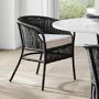 Topanga Armchair, Perennials Basketweave, Light Sand Cushion