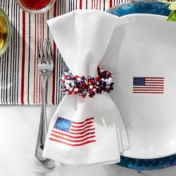 Fourth of July Napkin Rings, Set of 4