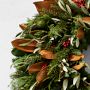Jeff Leatham x Williams Sonoma Parisian Christmas Live Wreath &amp; Garland