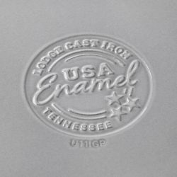 Lodge USA Enameled Cast Iron Grill Pan, 11&quot;