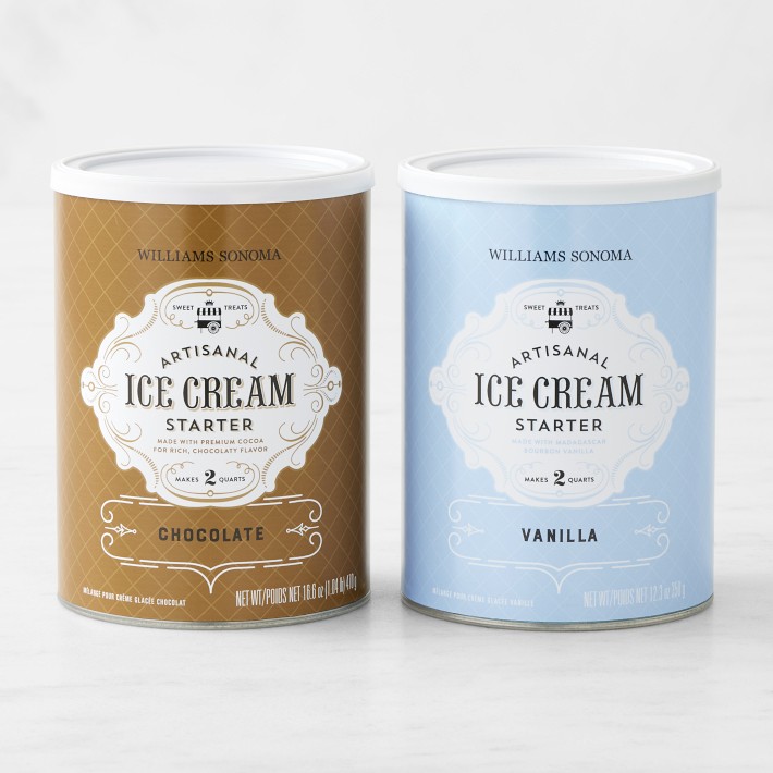 Williams Sonoma Chocolate & Vanilla Ice Cream Starter Set