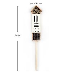 Pollination Palace 5 Compartment Wooden House for Bees, Butterflies, Ladybugs, &amp; Insects